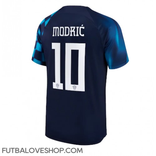 Dres Chorvátsko Luka Modric #10 Preč MS 2022 Krátky Rukáv